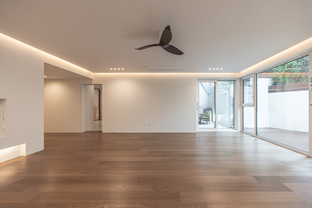 욕실 수납장 간접조명